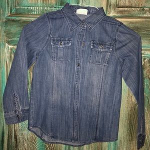 Adorable denim button up